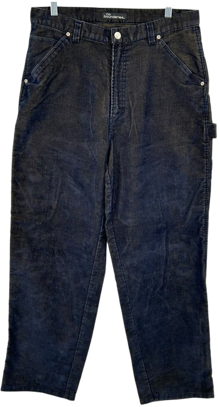 Vintage y2k Men's 34x32 No Boundaries baggy corduroy carpenter skater pants navy